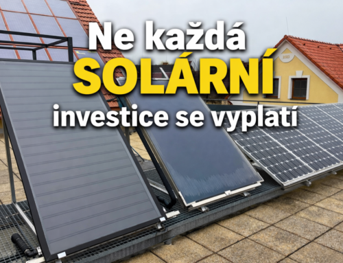Plánujete investovat do solární energie? Dostatečně se předem informujte!